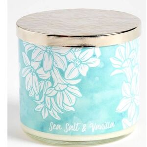 Soy Candle, 14 Oz, Sea Salt & Vanilla, NEW